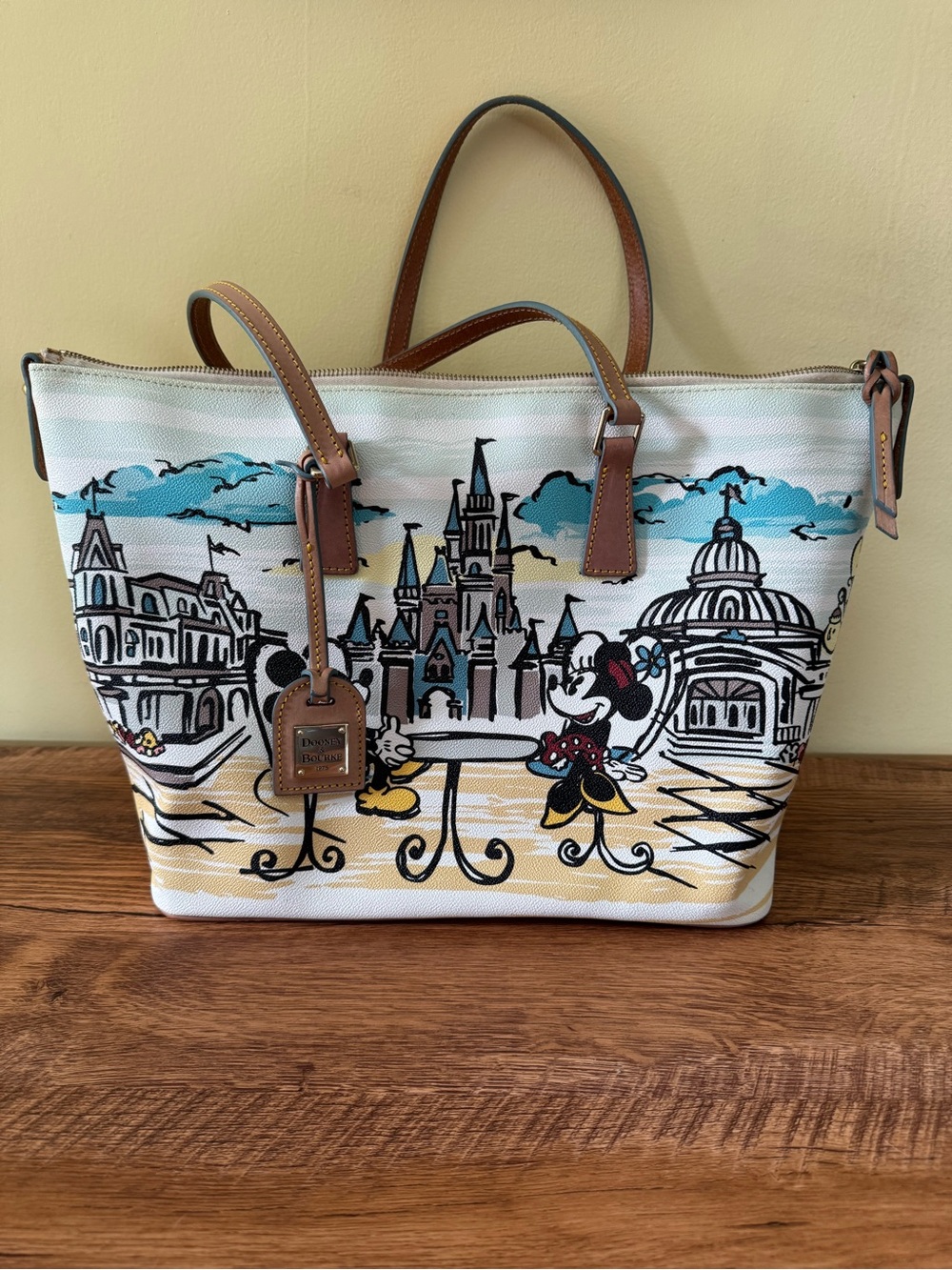 Dooney & Bourke | Mickey & Minnie Castle - Disneyland Shopper Tote